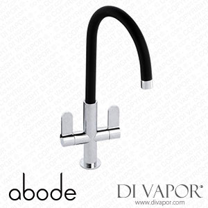 Abode Linear Nero Dual Lever Monobloc Sink Tap - Black & Chrome - 173912 Spare Parts