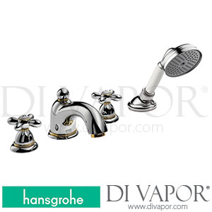 Hansgrohe 17451090 AXOR Carlton 4-Hole Tile Mounted Bath Mixer with Cross Handles 09/98 - 09/10 Spare Parts