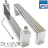 175mm Shower Door Handles (17.5cm Hole to Hole) - Stainless Steel