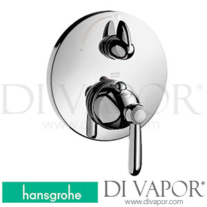 Hansgrohe 17700090 AXOR Carlton Thermostatic Mixer for Concealed Installation with Shut-Off Valve and Lever Handle 05/02 - 06/08 Spare Parts