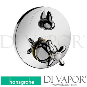 Hansgrohe 17705000 AXOR Carlton Thermostatic Mixer for Concealed Installation with Shut-Off Valve and Cross Handle 04/01 - 06/08 Spare Parts
