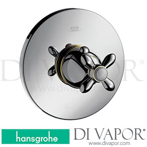 Hansgrohe 17715090 AXOR Carlton Thermostatic Mixer 43 L/Min for Concealed Installation with Cross Handle 04/01 - 06/08 Spare Parts