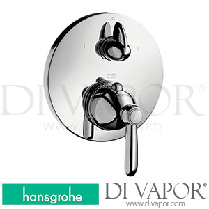 Hansgrohe 17720000 AXOR Carlton Thermostatic Mixer for Concealed Installation with Shut-Off/ Diverter Valve and Lever Handle 06/01 - 06/08 Spare Parts