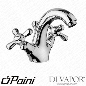 Paini 17CR243 Liberty Chrome Basin Monobloc with 1