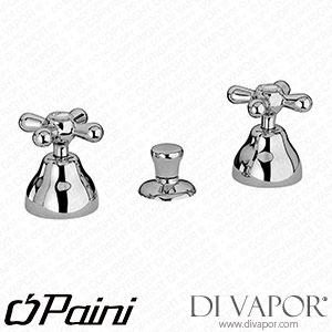 Paini 17CR306 Liberty Chrome 3-Hole Bidet Mixer Tap with 1
