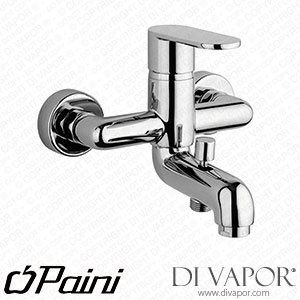 Paini 18PJ111 Domus Single Lever PVD Brushed Gold Bath Shower Mixer Tap without Shower Kit Spare Parts
