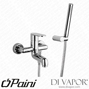 Paini 18PY105 Domus PVD Gunmental Single Lever Bath Shower Mixer with Adjustable Shower Kit Spare Parts
