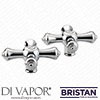 Bristan 19005ZD02S Colonial Bridge Tap Handles (Hot and Cold Side) - 24 Spline