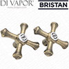 Bristan 19005ZV02S Handle Assy Pair for K SNK/BRSNK Antique Bronze UC etching