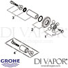 Grohe Sinfonia Concealed Stop Valve Trim Spares