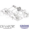 Grohe 19051 Mixer Spare Tech Diagram