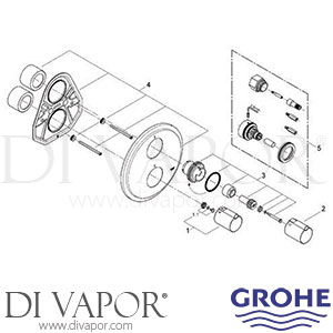 Grohe 19060 Tenso Thermostat Bath Mixer Spare Parts