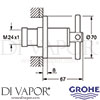 Grohe 19069DC3 Spare Diagram