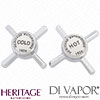 Heritage Bathrooms 19071ZD02S Handles Pair for TDC072