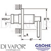 Grohe 19088DC3 Spare Diagram