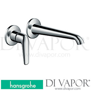 Hansgrohe 19125000 AXOR Bouroullec Single Lever Basin Mixer for Concealed Installation with Spout 200 Mm Wall-Mounted 10/10 - 01/18 Spare Parts