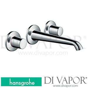 Hansgrohe 19135000 AXOR Bouroullec 3-Hole Basin Mixer for Concealed Installation with Spout 200 Mm Wall-Mounted 10/10 - 12/17 Spare Parts