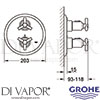 Grohe 19144 Mixer Spare Diagram