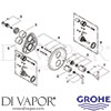 Grohe 19145 Mixer Spare Tech Diagram