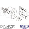 Grohe 19161IG0 Mixer Spare Tech Diagram