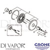 Grohe 19169000 Mixer Spare Tech Diagram