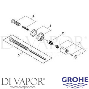 Grohe 19237 Grohtherm 1000 Concealed Stop Valve Exposed Part Spare Parts