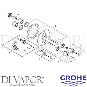 Grohe 19241 Grohtherm 2000 Thermostat Shower Mixer Spare Parts