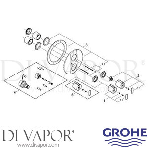 Grohe 19242 Grohtherm 2000 Thermostat Bath Mixer Spare Parts