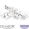 Grohe 19242 Mixer Spare Tech Diagram