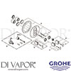 Grohe 19242000 Mixer Spare Tech Diagram
