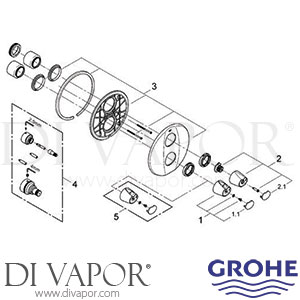 Grohe 19253 Grohtherm 3000 Thermostat Bath Mixer Spare Parts
