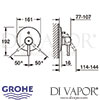 Grohe Essence Single-Lever Bath Mixer Dimensions