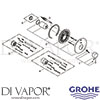 Grohe 19285AL1 Mixer Spare Tech Diagram