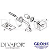 Grohe 19287 Mixer Spare Tech Diagram