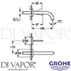Grohe 19287DC3 Mixer Spare Diagram