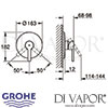 Grohe Lineare Single-Lever Shower Mixer Dimensions