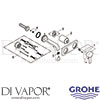 Grohe 19309000 Mixer Spare Tech Diagram