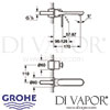 Grohe 2-Hole Basin Mixer S-Size Dimensions