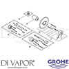 Grohe 19345 Mixer Spare Tech Diagram