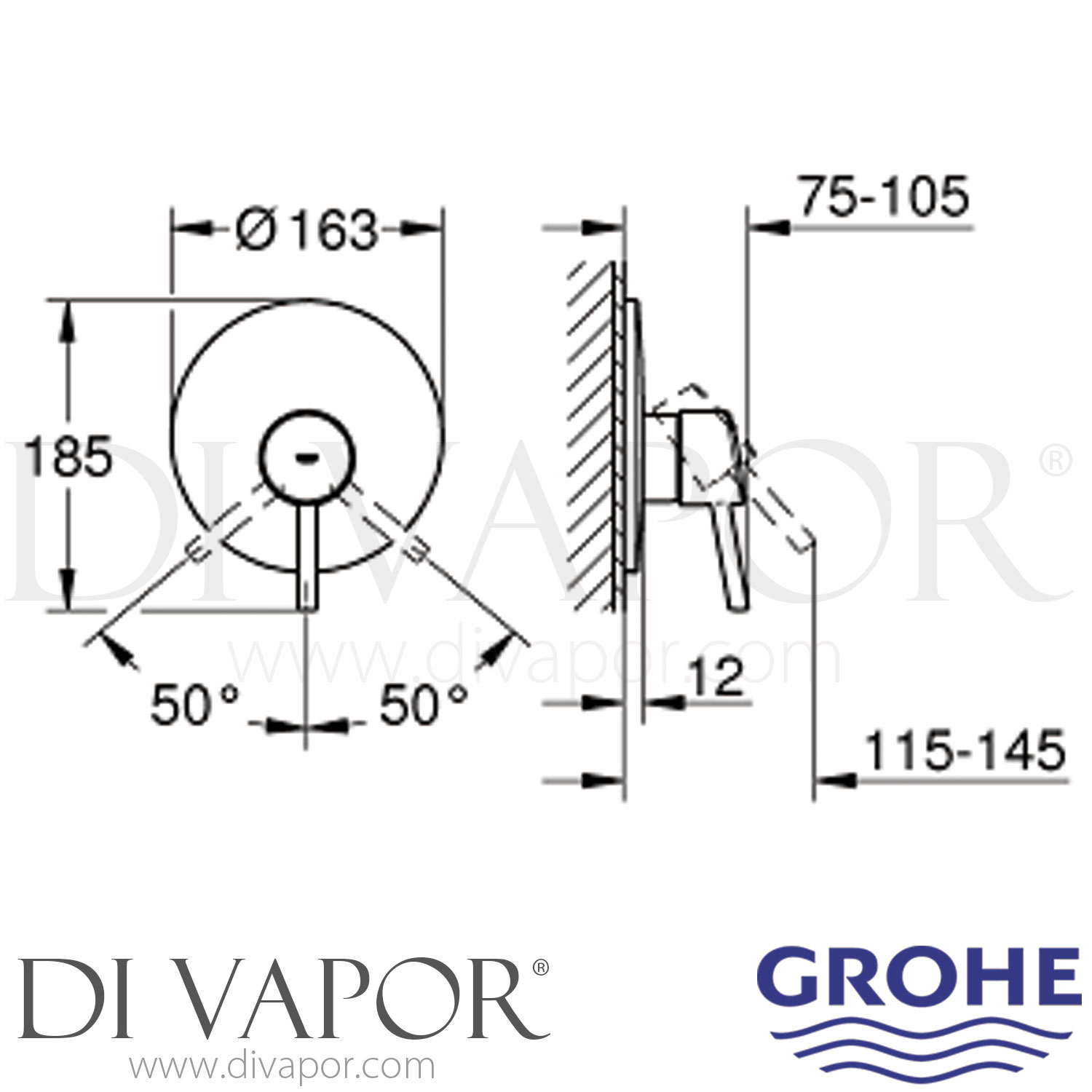 Grohe 19345001 Concetto SingleLever Shower Mixer Spare Parts