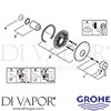 Grohe 19345001 Mixer Spare Tech Diagram