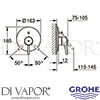 Grohe 19346001 Mixer Spare Diagram