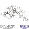 Grohe 19352001 Mixer Spare Tech Diagram