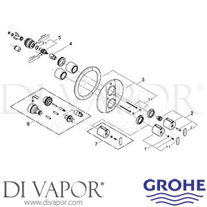 Grohe 19354 Grohtherm 2000 Thermostatic Shower Mixer Spare Parts