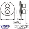 Grohe Grohtherm 2000 Shower Dimensions