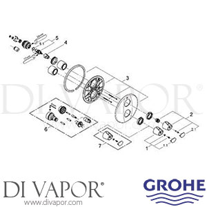 Grohe 19359 Grohtherm 3000 Thermostatic Shower Mixer Spare Parts