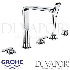 Grohe 19362000 Veris 5-Hole Bath/Shower Combination