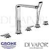 Grohe Veris 5-Hole Bath Shower Combination