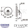 Grohe Veris Single-Lever Shower Mixer Dimensions