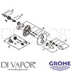 Grohe 19369LS0 Mixer Spare Tech Diagram